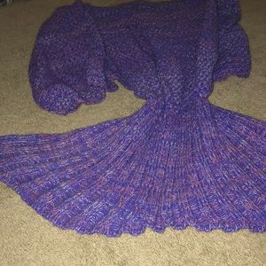 Purple Mermaid Blanket